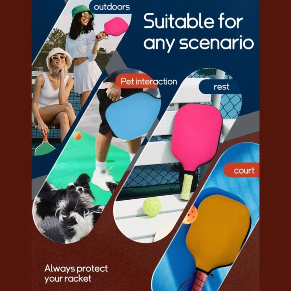Racket Cover Bag - Soft Neoprene Pickleball Racket Sleeve Waterproof