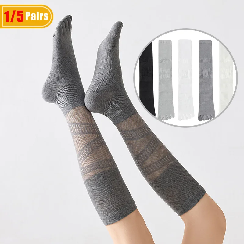 Badminton Player - 1/5 Pairs Women's Compression Five Finger