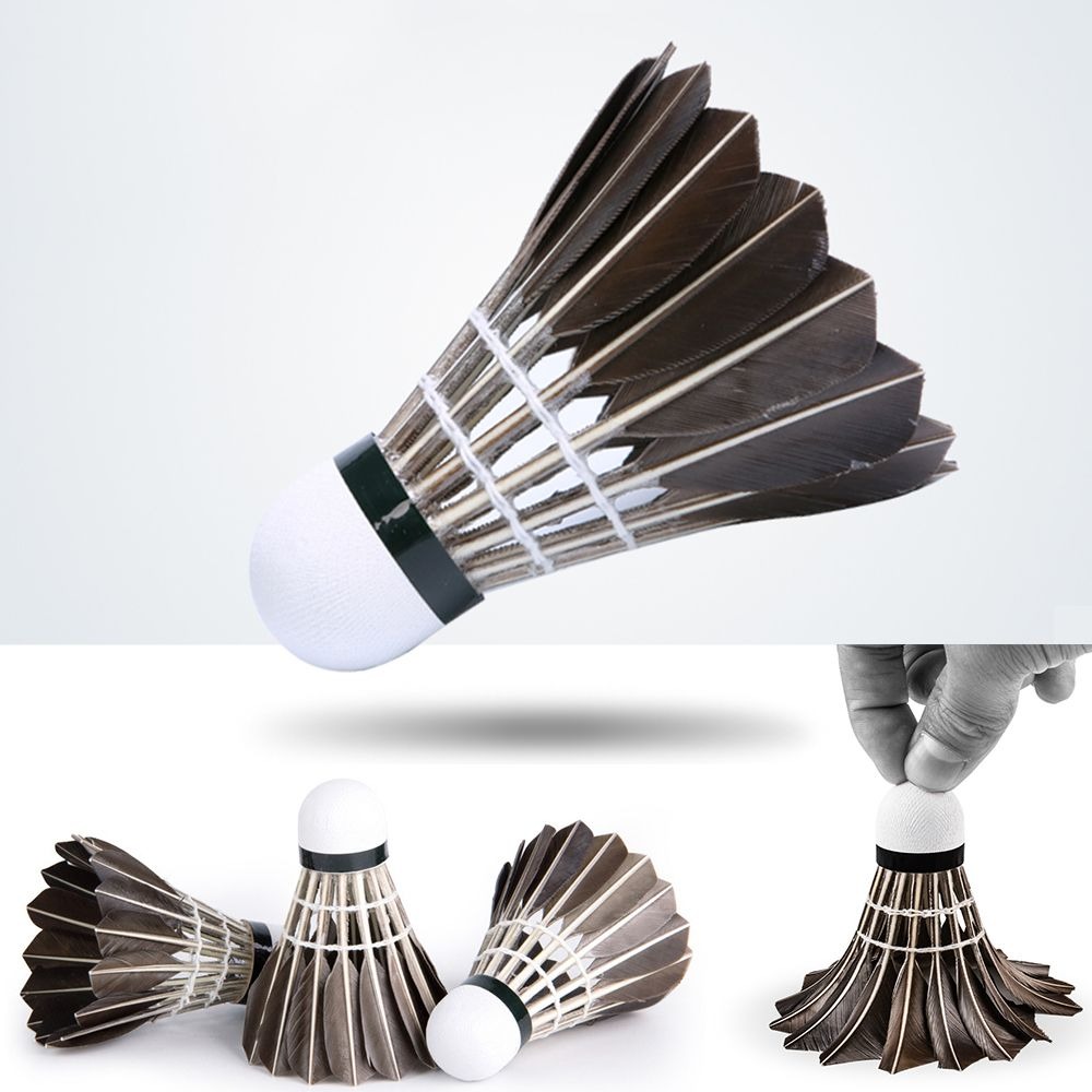 Badminton Event - Professional Badminton Shuttlecock Black Goose Feather
