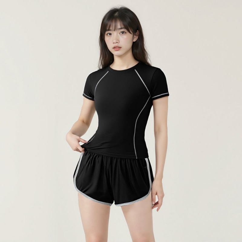 Badminton China - Women Quick Dry Contrast Piping Short