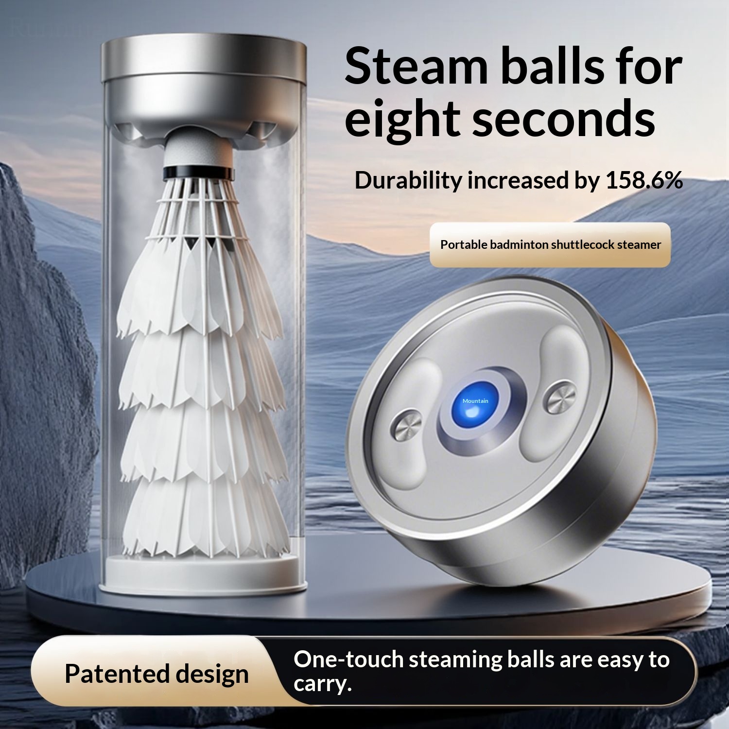 Badminton Background - Badminton ball steamer portable humidifier spray