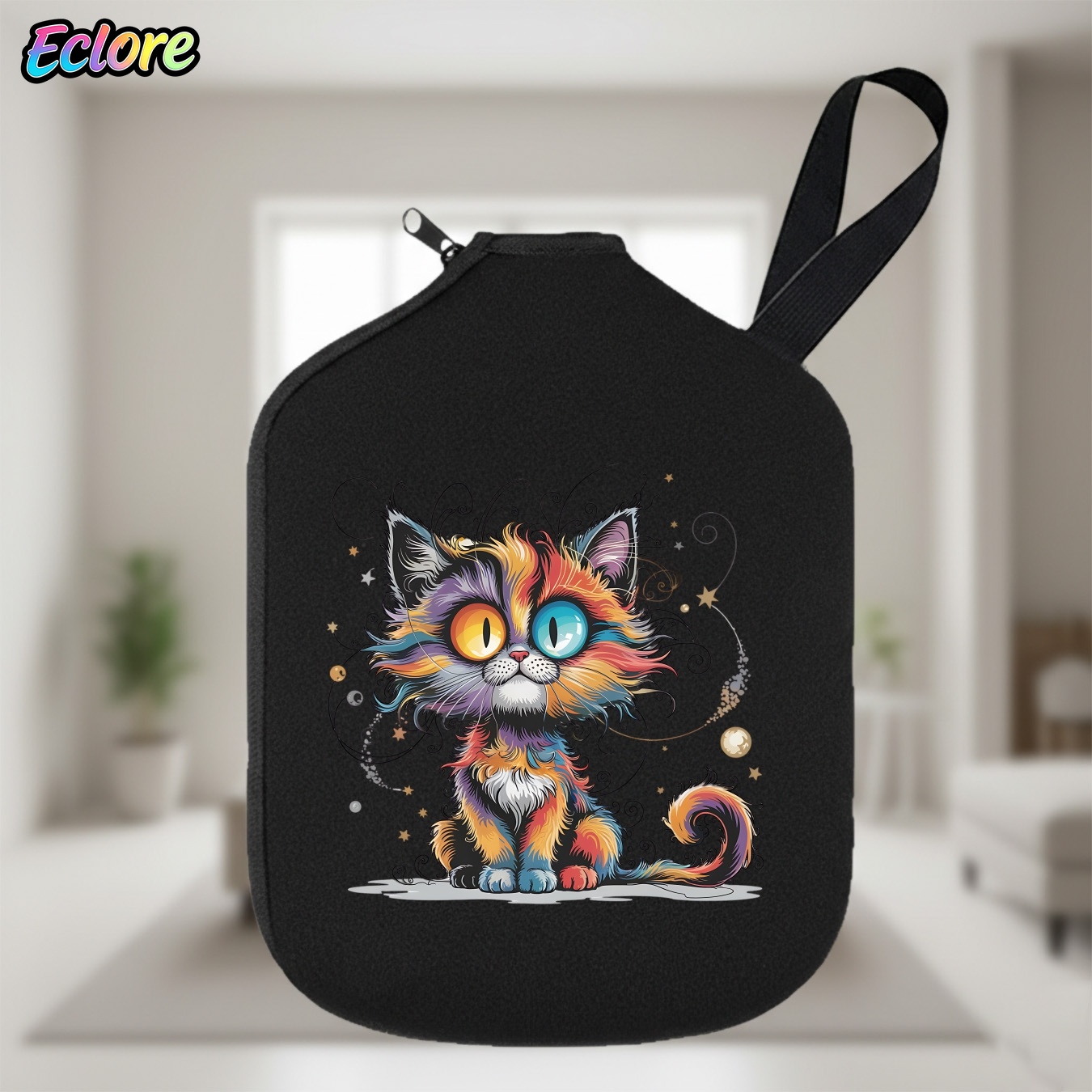 Racket Cover Bag - Galaxy Star Cat Pickleball Paddle Bag