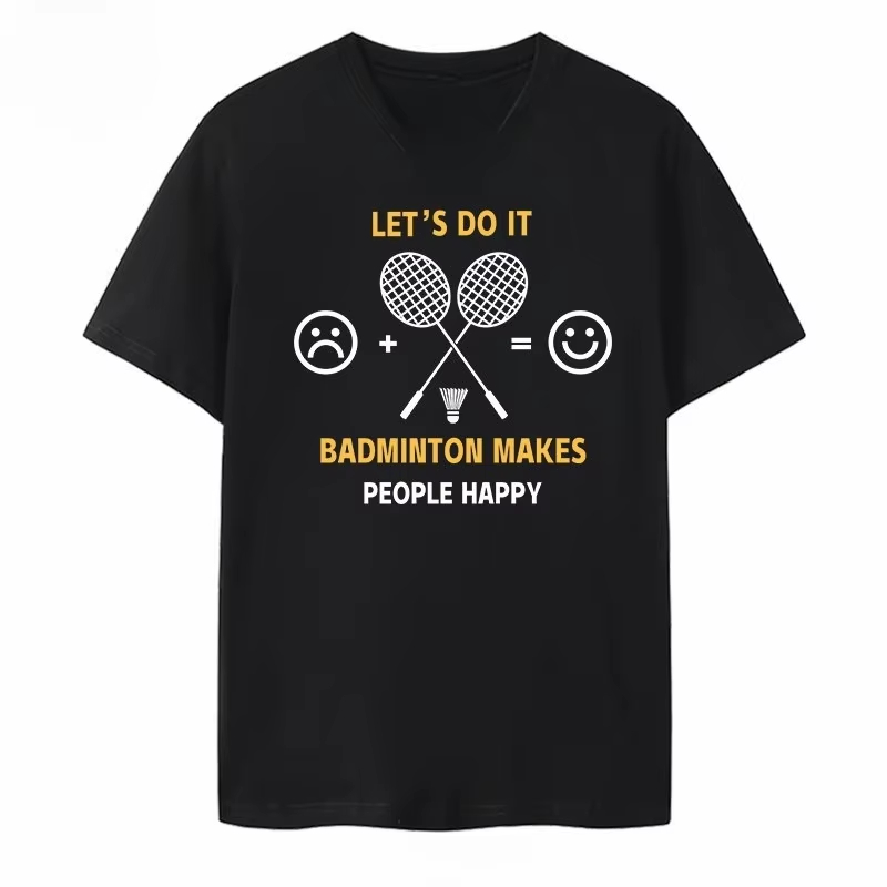 Badminton Emoji - New Spring_Summer 2026 Badminton Short-sleeved Emoji