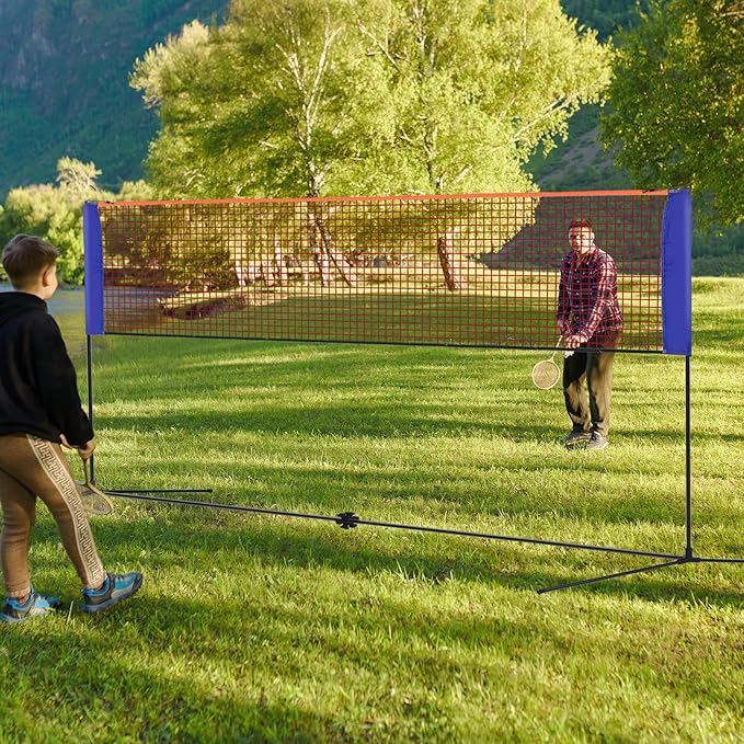Portable Badminton Net Small S - đánh giá và giá Badminton Badminton