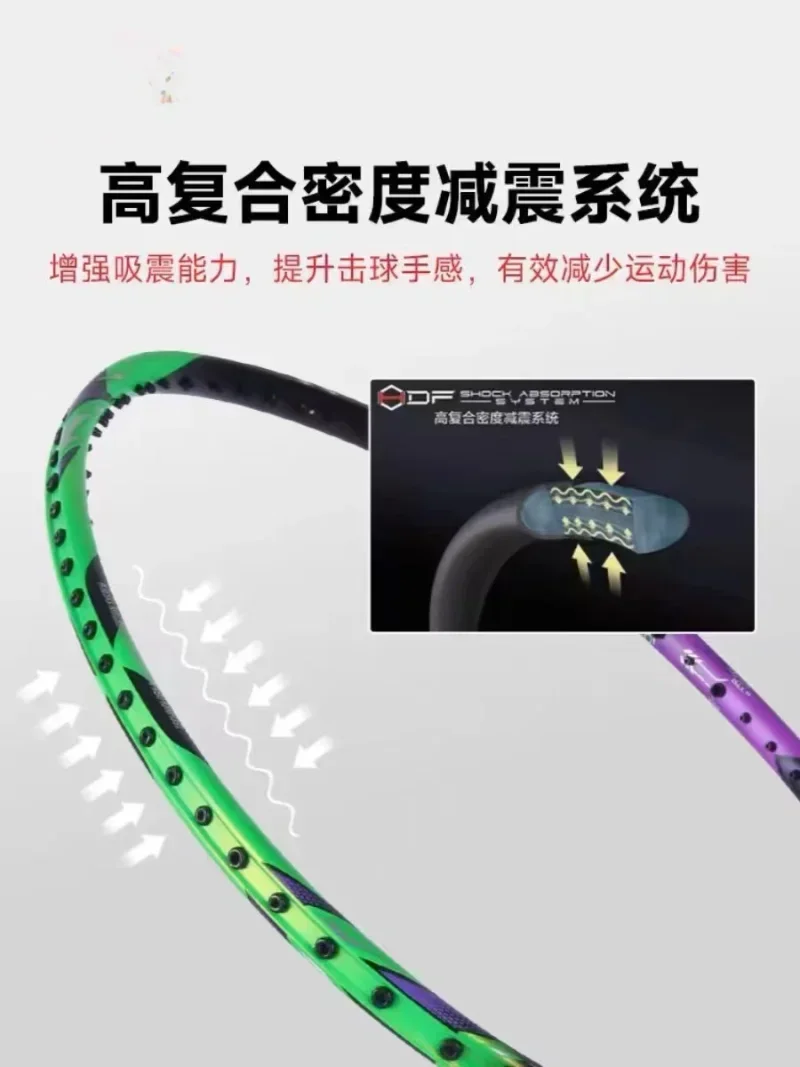 New LiNing-HALBERTEC ZhanJi 90 - đánh giá và giá Badminton Junior
