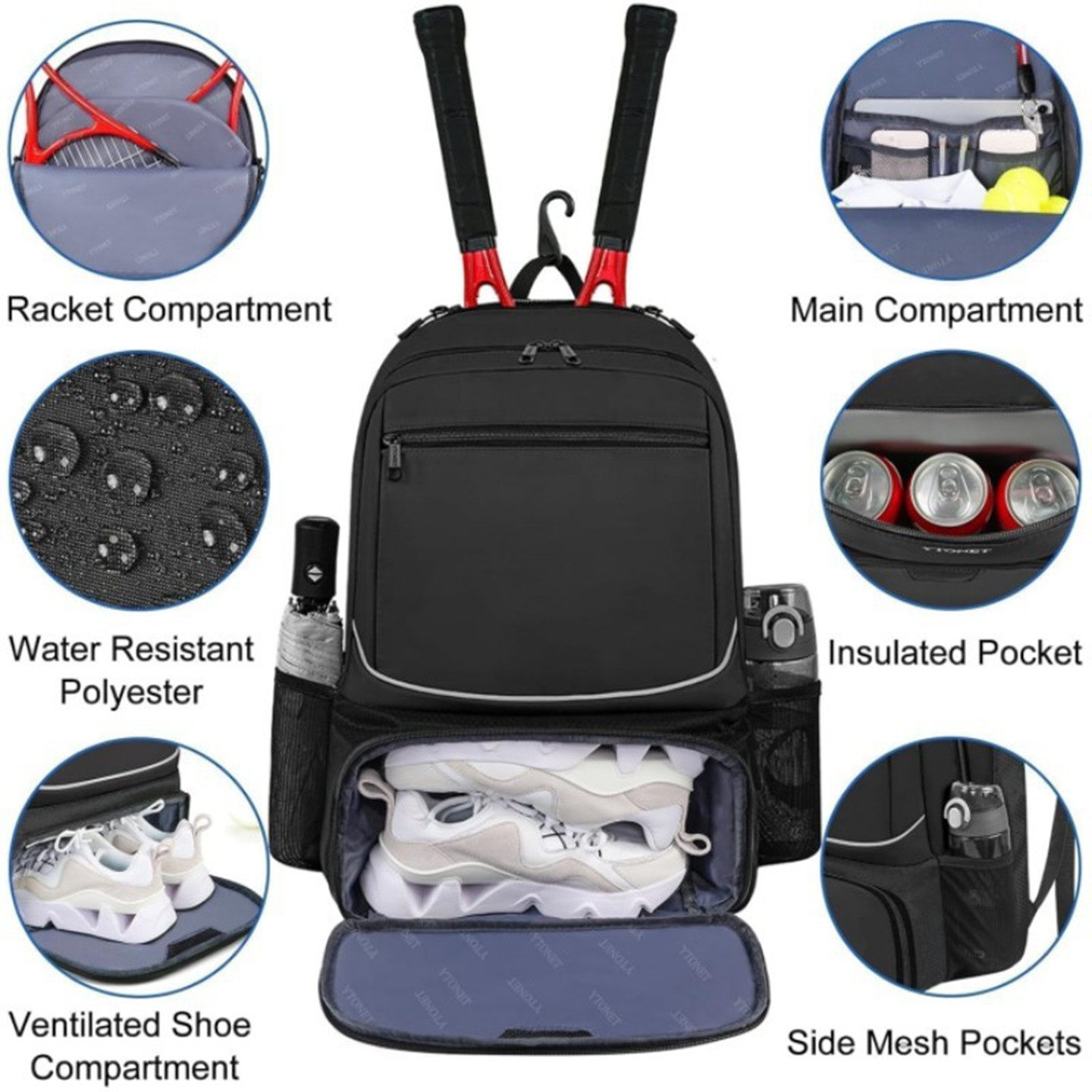Tennis Backpack Large Capacity - đánh giá và giá Badminton Xxl