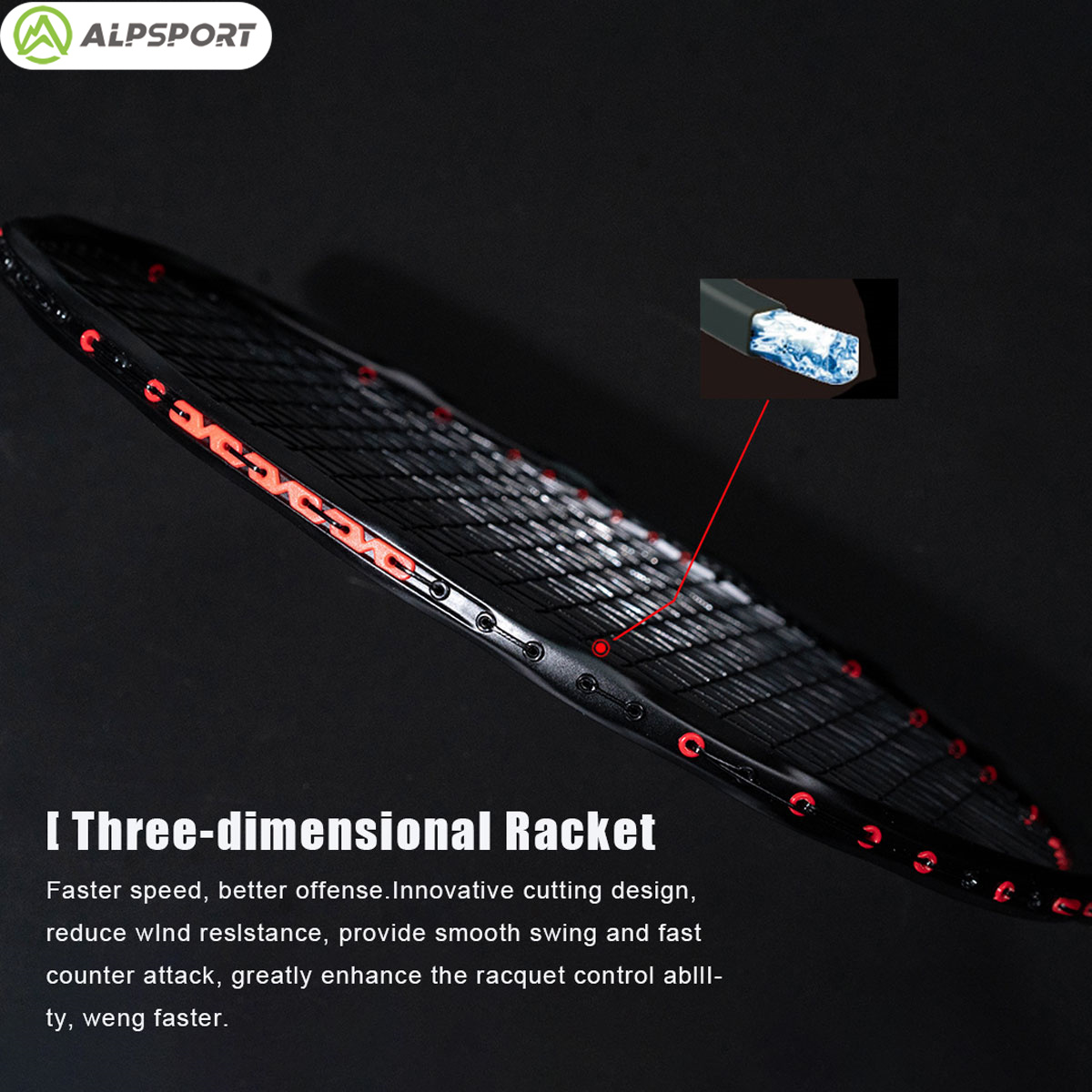 Alpsport MH-V5 5U 75g Wave Leg - đánh giá và giá Badminton Event