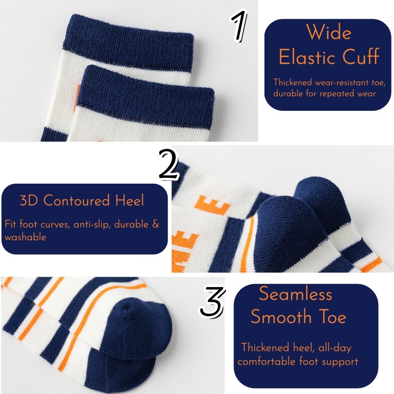 10 Pairs Boys Sports Crew Sock - đánh giá và giá Badminton Junior